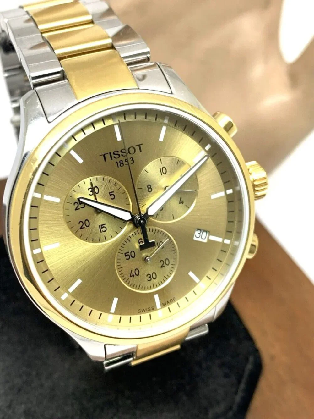 Tissot Men's Watch Chrono XL Swiss Quartz Chronograph Two Tone T1166172202100
